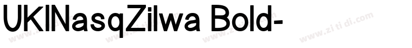 UKINasqZilwa Bold字体转换